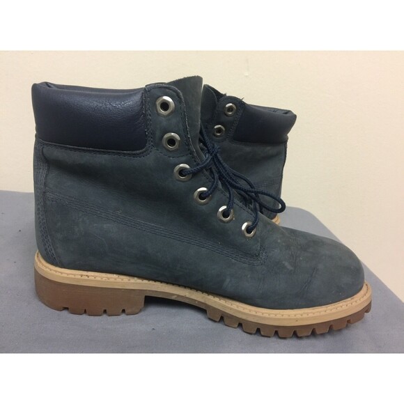 Timberland 9497R 6'' Premium Dark Blue Junior - Women's Ankle  Boots SIZE US 5 - Picture 5 of 10